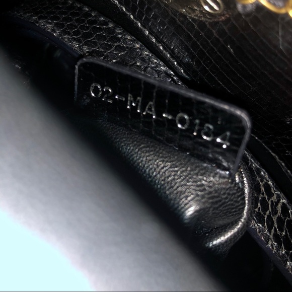 Christian Dior Lady Mini Metalli Black Lizard Skin - Picture 11 of 12